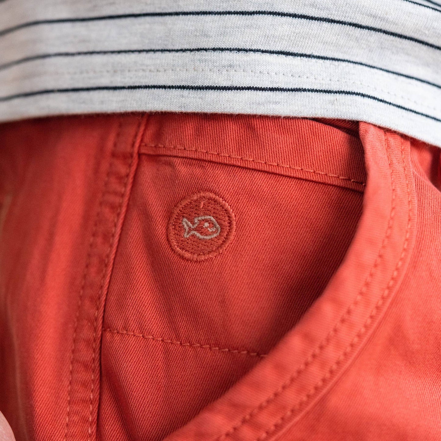 Bermuda in cotone biologico terracotta