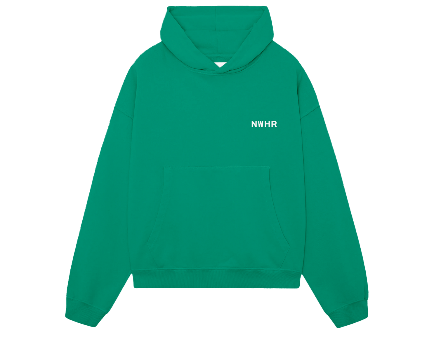 Felpa con cappuccio verde opale