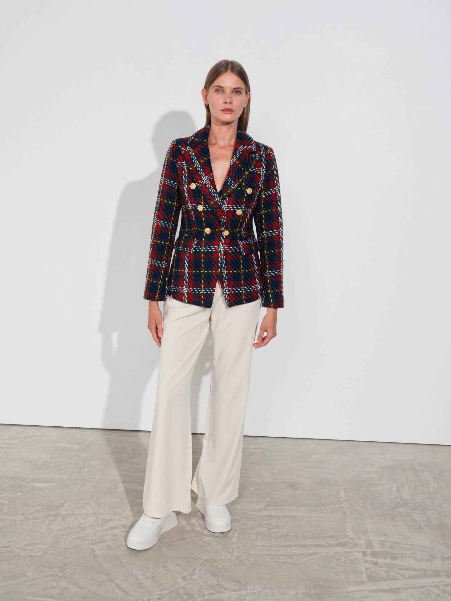 Blazer doppiopetto in poliestere SMF
