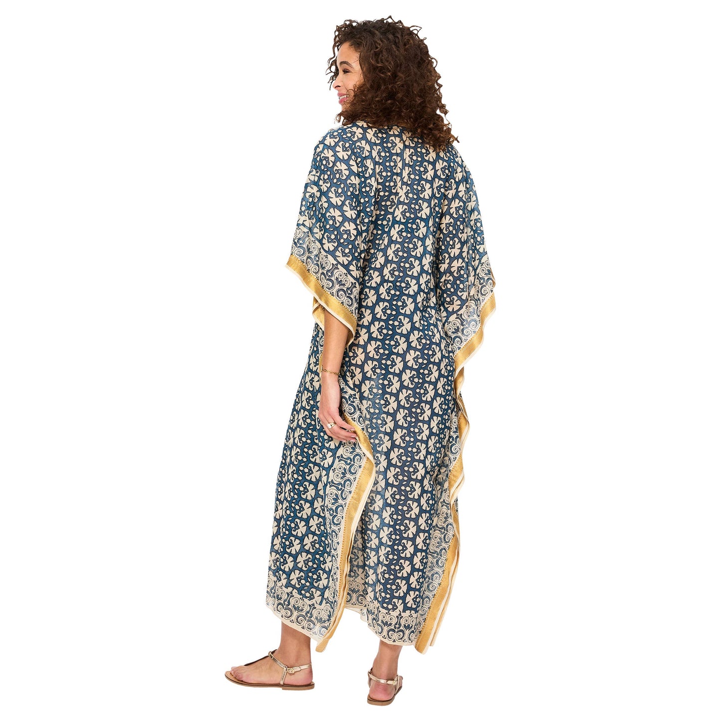 Kaftano lungo estivo boho in cotone