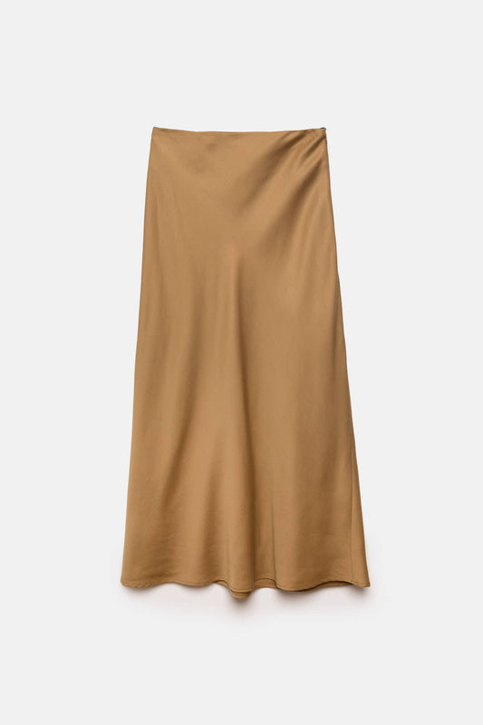 Gonna midi a sbieco vita media