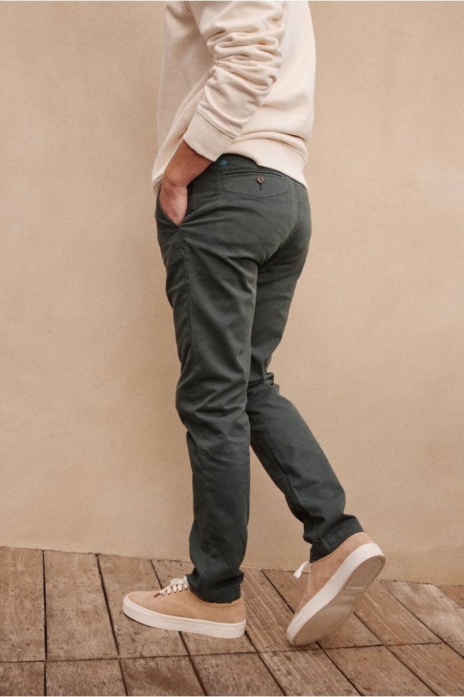 Pantaloni chino slim Joe verde abete