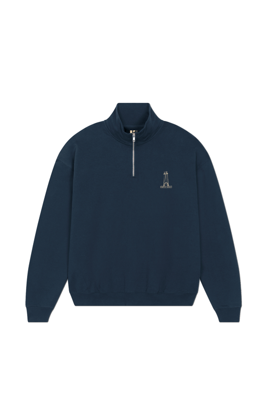 Felpa half-zip in cotone biologico edizione limitata