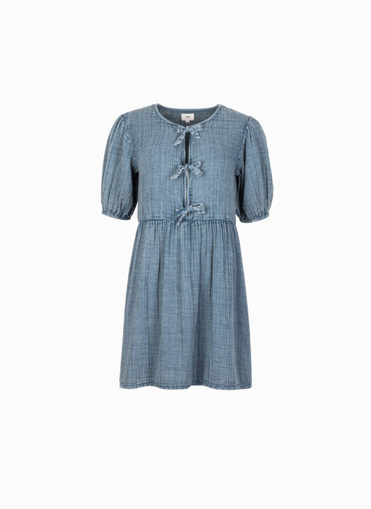 Vestito corto Oleonia color ardesia