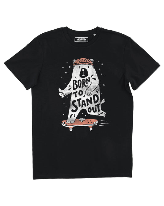 T-shirt unisex Born To Stand Out con grafica skateboard