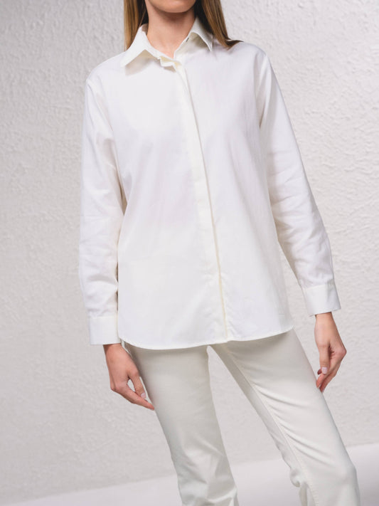 Camicia in popeline di cotone