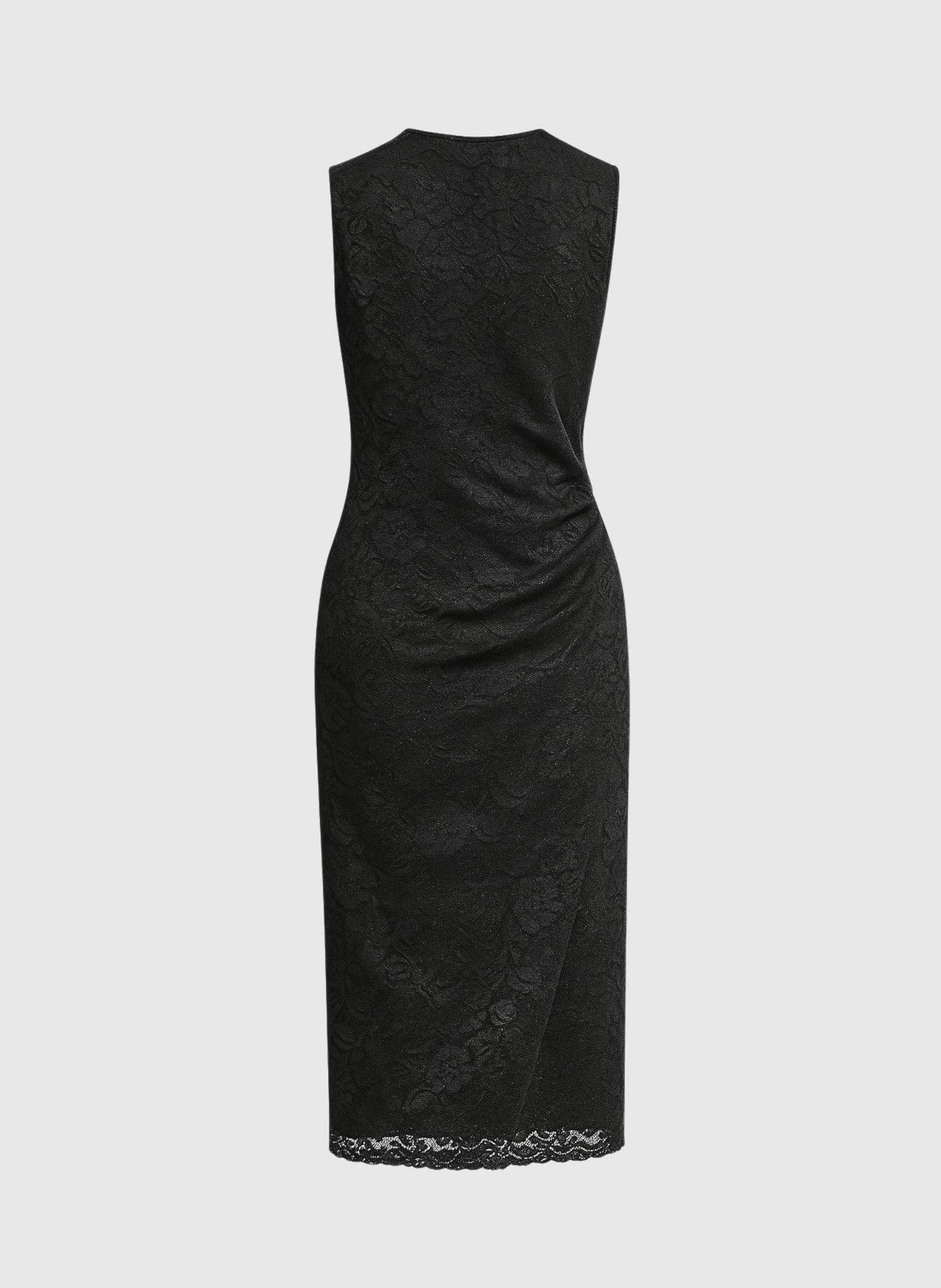 Abito midi Elinor nero in pizzo