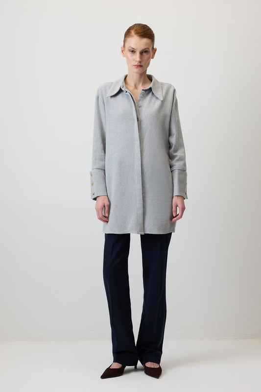 Camicia oversize con polsini larghi