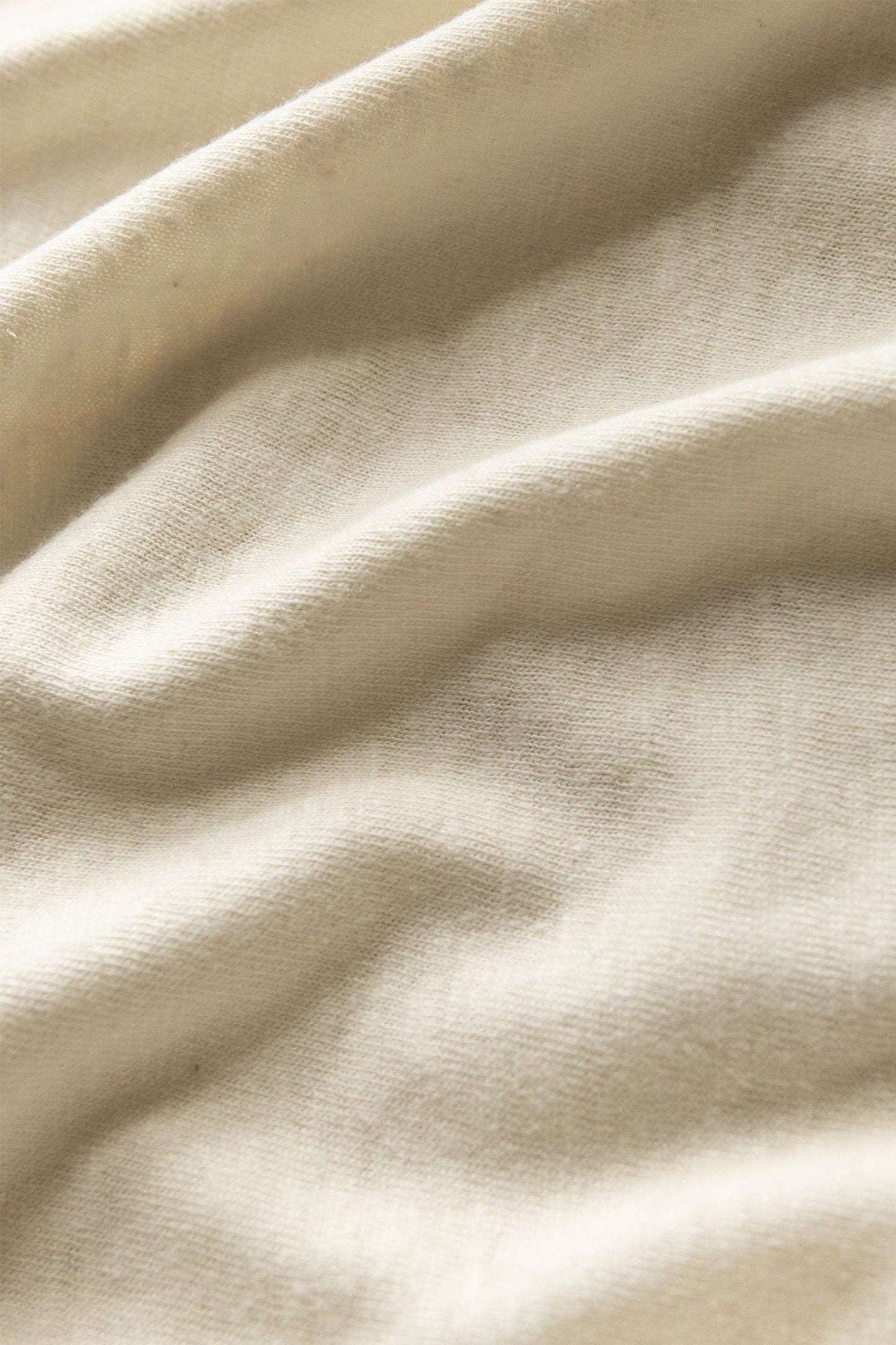 T-shirt uomo in canapa e cotone bio con taschino avorio