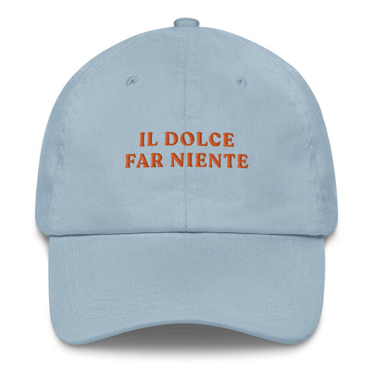 Cappellino da baseball con ricamo "Il Dolce Far Niente"