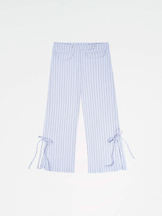 Pantaloni a Righe Blu Skyline