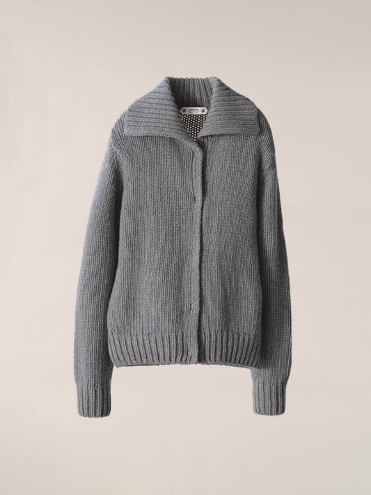 Cardigan chunky in misto cashmere