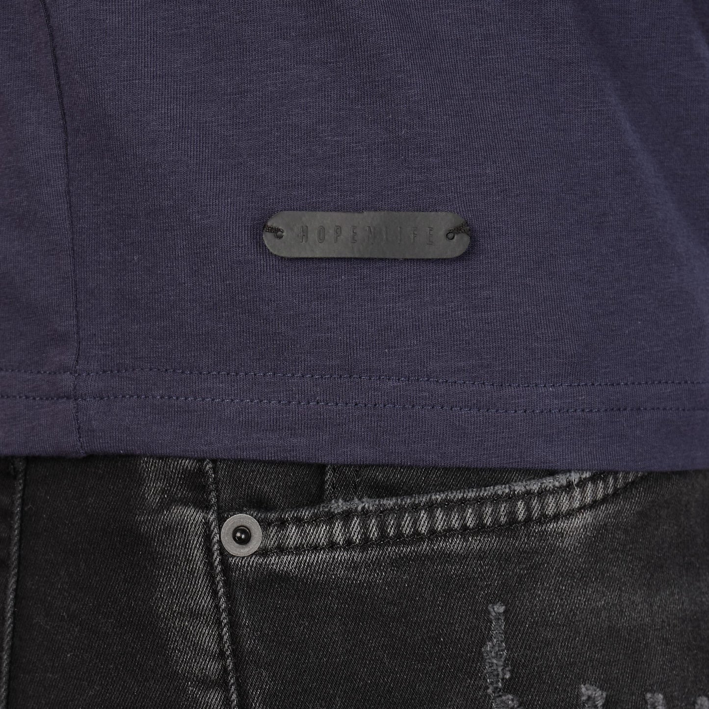 T-shirt uomo blu navy girocollo in cotone