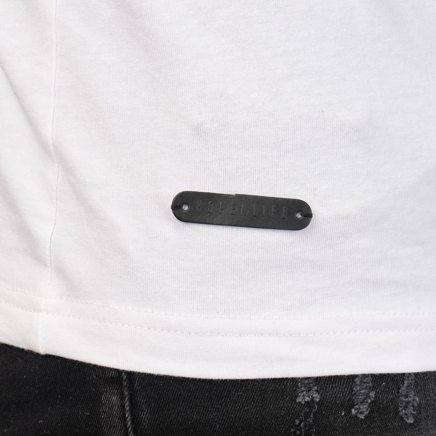 T-shirt Uomo Bianca Girocollo in Cotone Elasticizzato