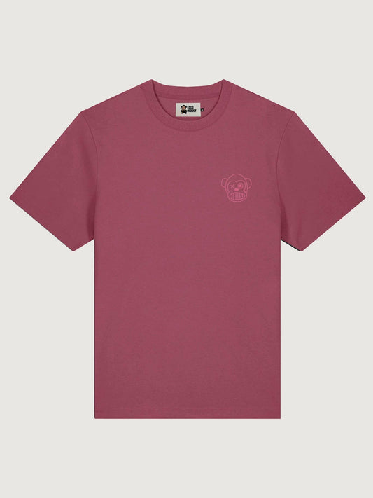 T-shirt unisex in cotone con ricamo Monkey Grape