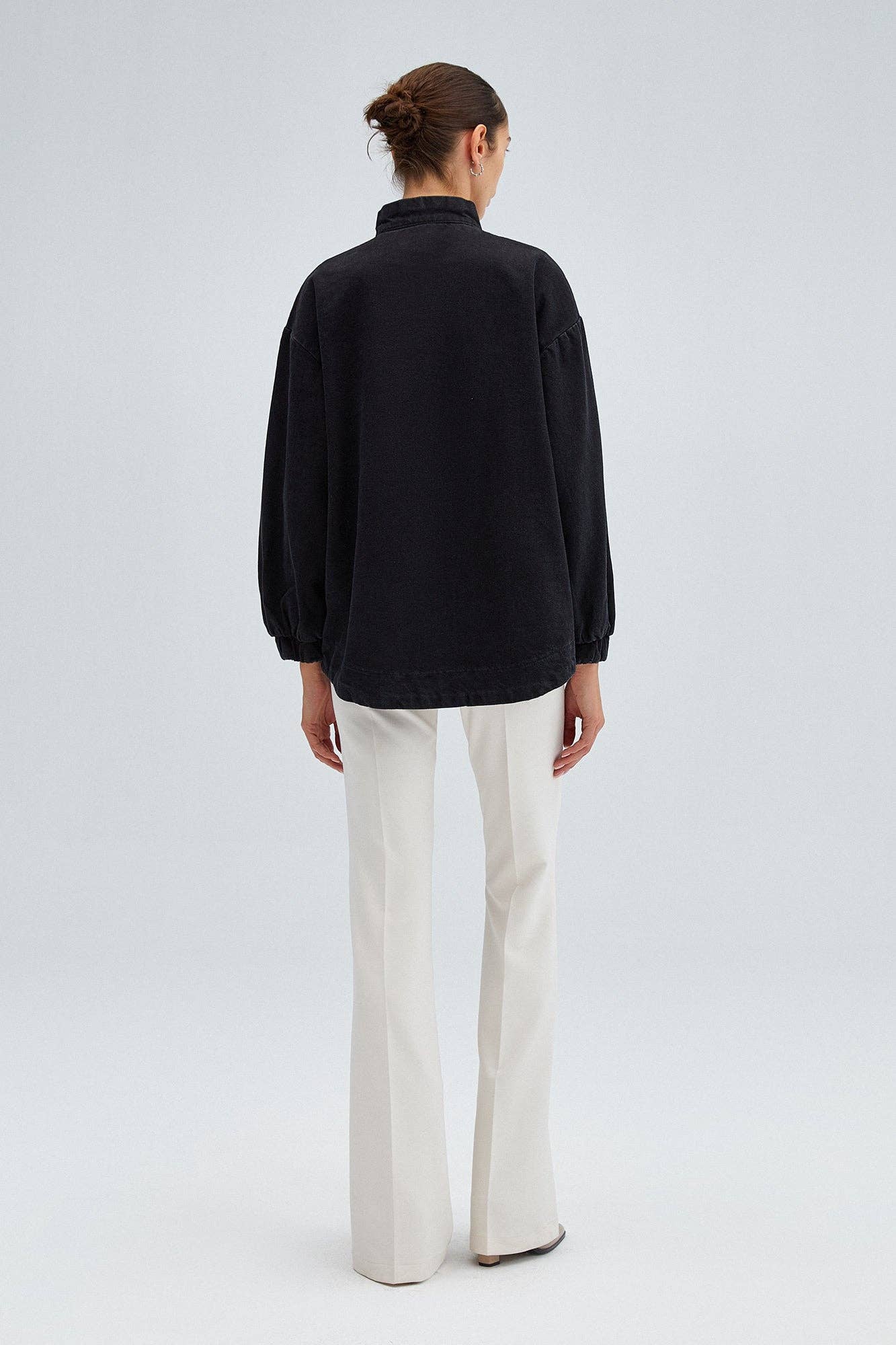 Giacca bomber oversize in denim