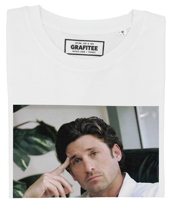 T-shirt Derek Shepherd con stampa fotografica
