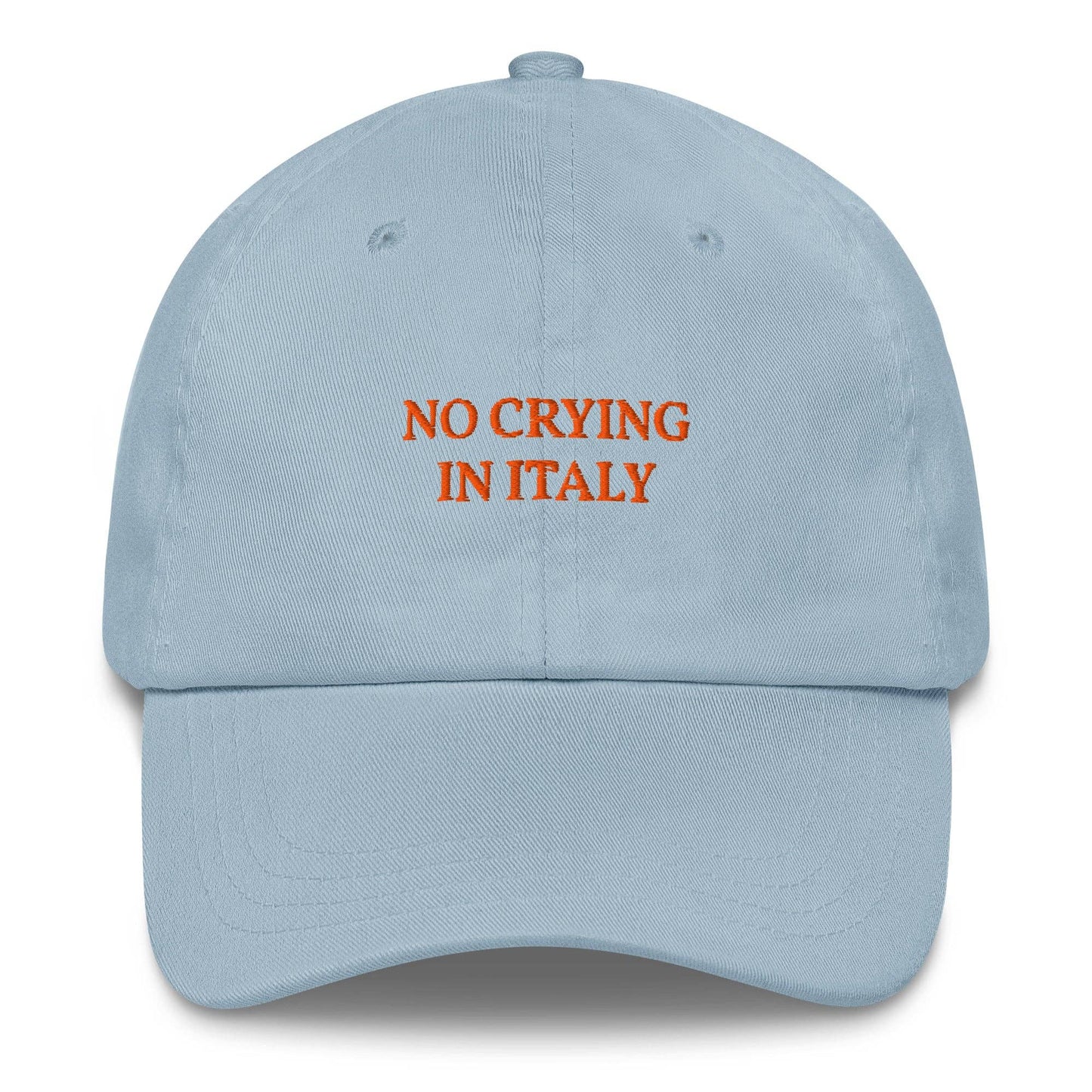 Cappellino da baseball “No Crying in Italy”