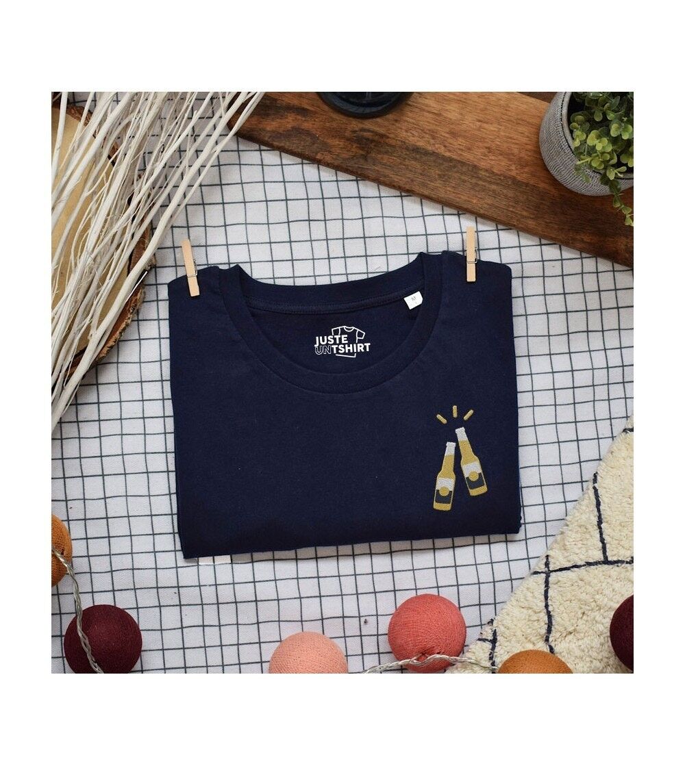 T-shirt in cotone biologico con ricamo