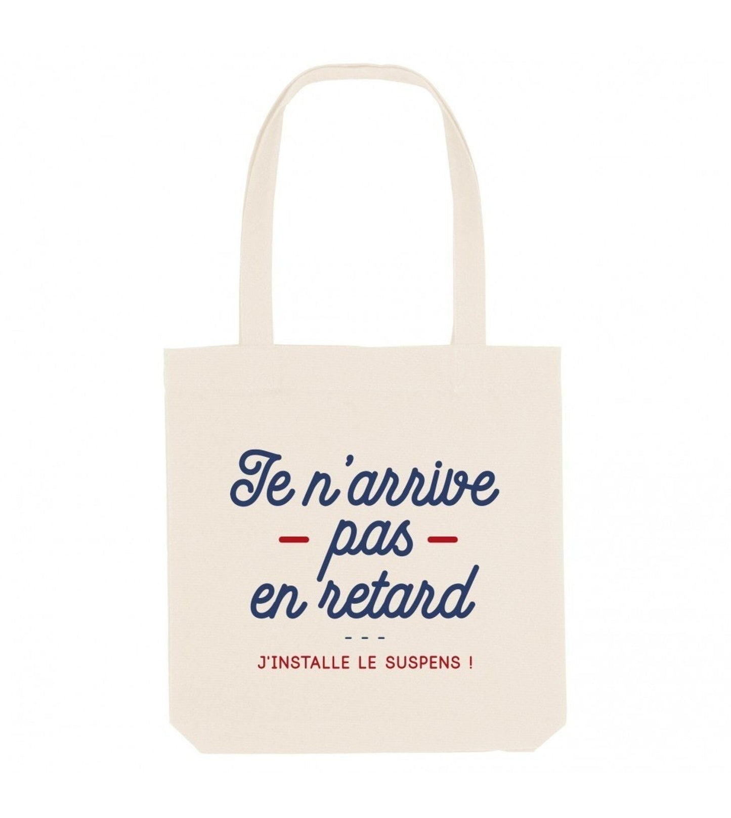 Tote bag in cotone biologico con scritta ironica