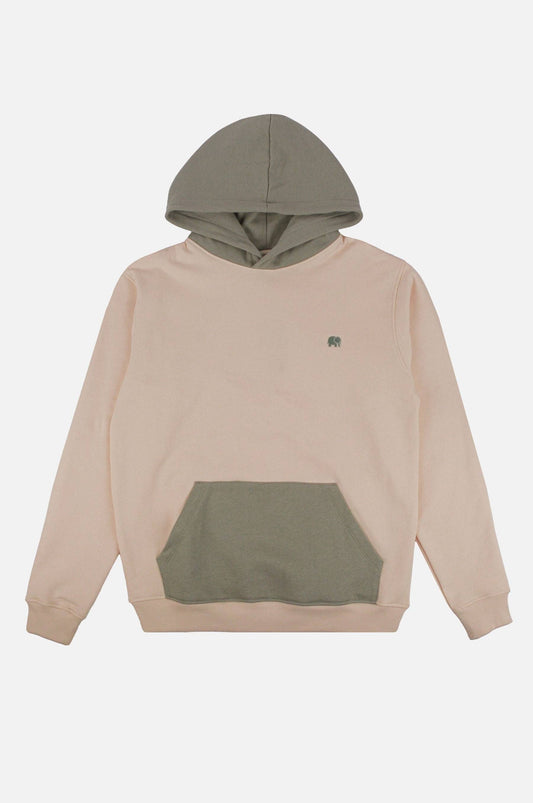 Felpa con cappuccio color block Pale Glow
