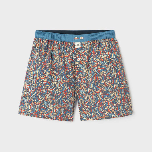 Boxer uomo in cotone biologico con stampa graffiti