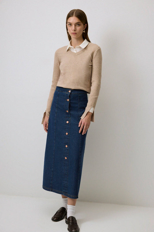 Blusa basic in maglia morbida