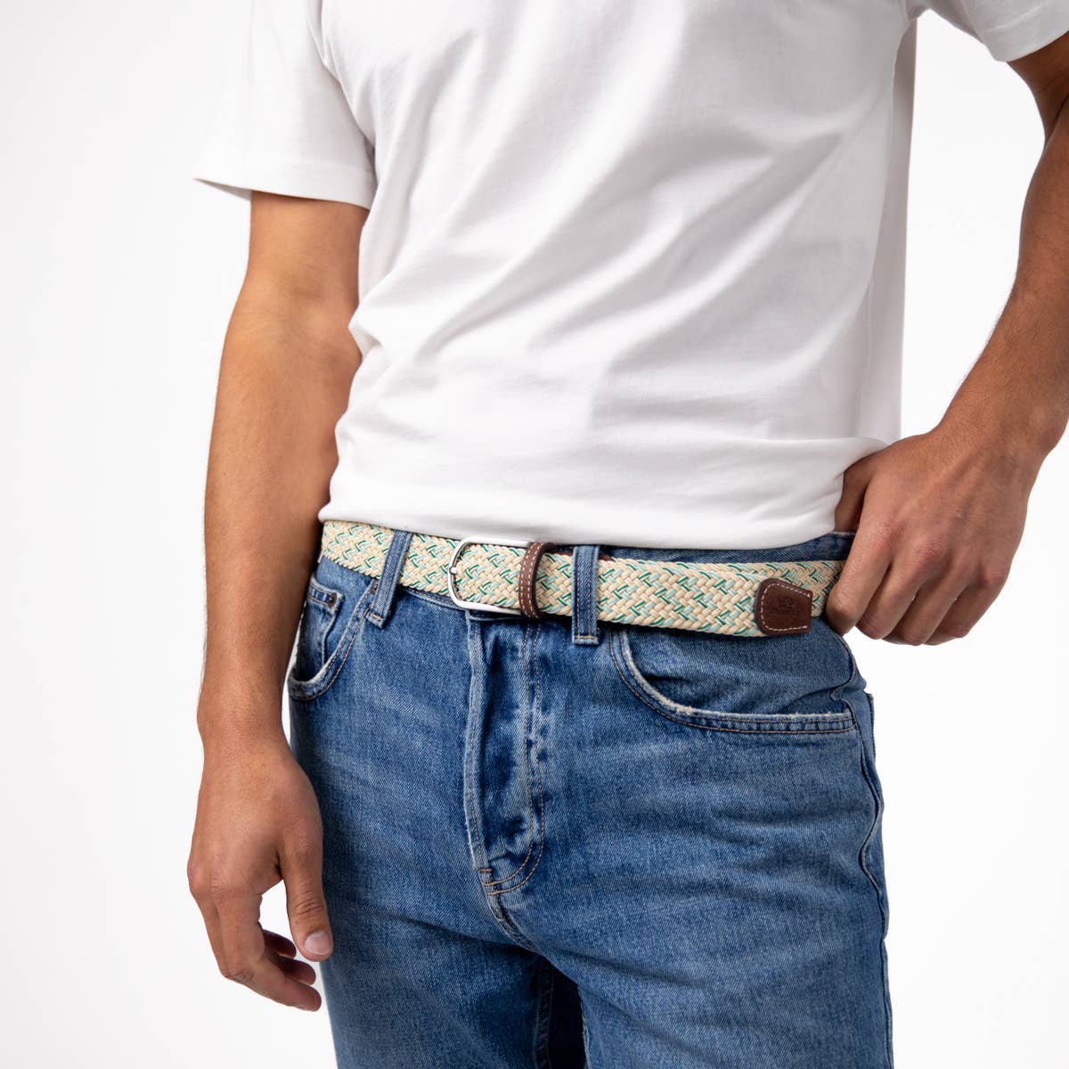 Cintura elasticizzata intrecciata Ambleteuse