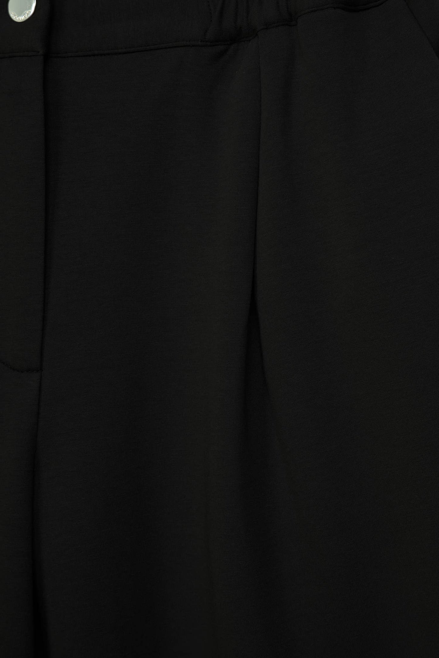 Pantaloni palazzo neri con piega frontale