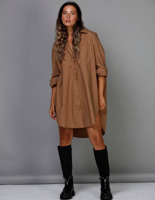 Camicia Kayva Carbone con Nodo Laterale