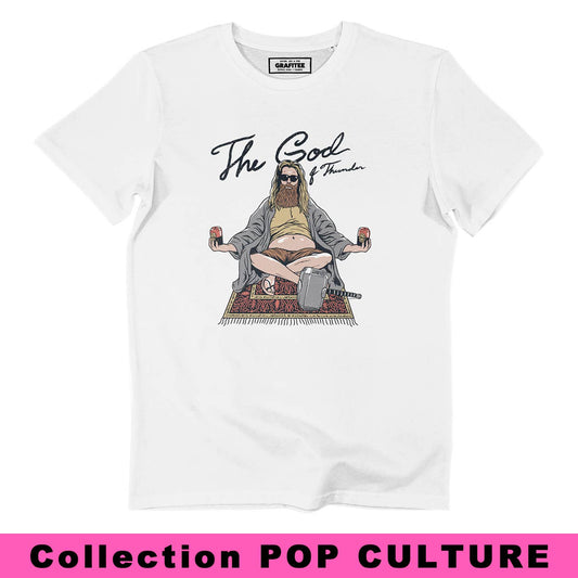 T-shirt unisex Thor Lebowski con grafica pop culture