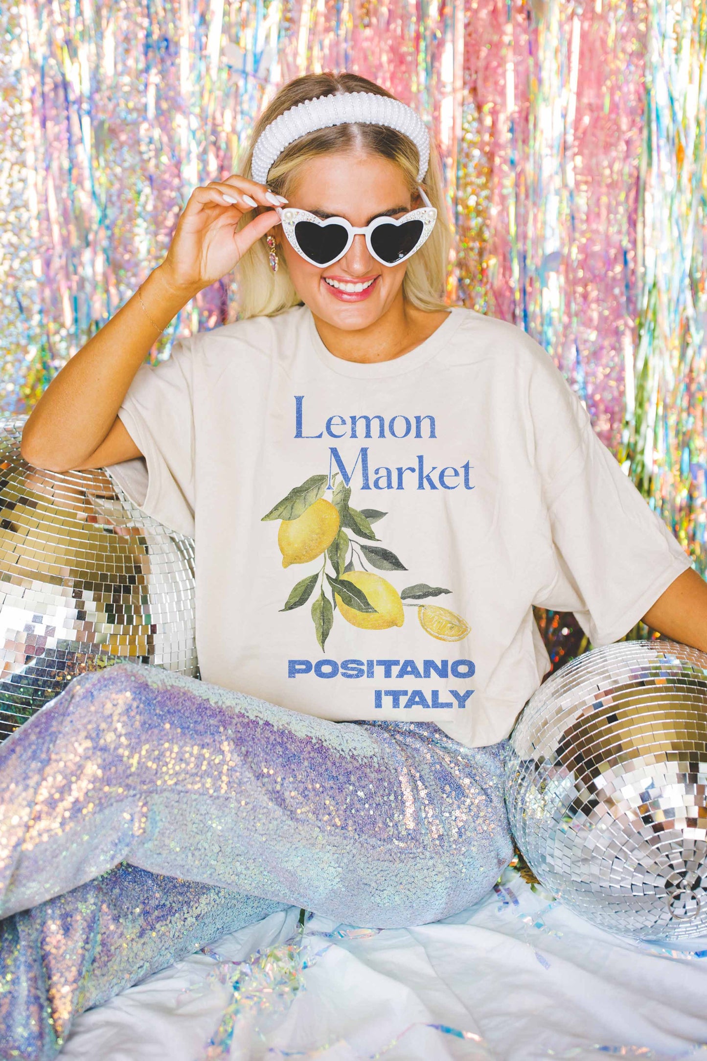 T-shirt oversize Lemon Market