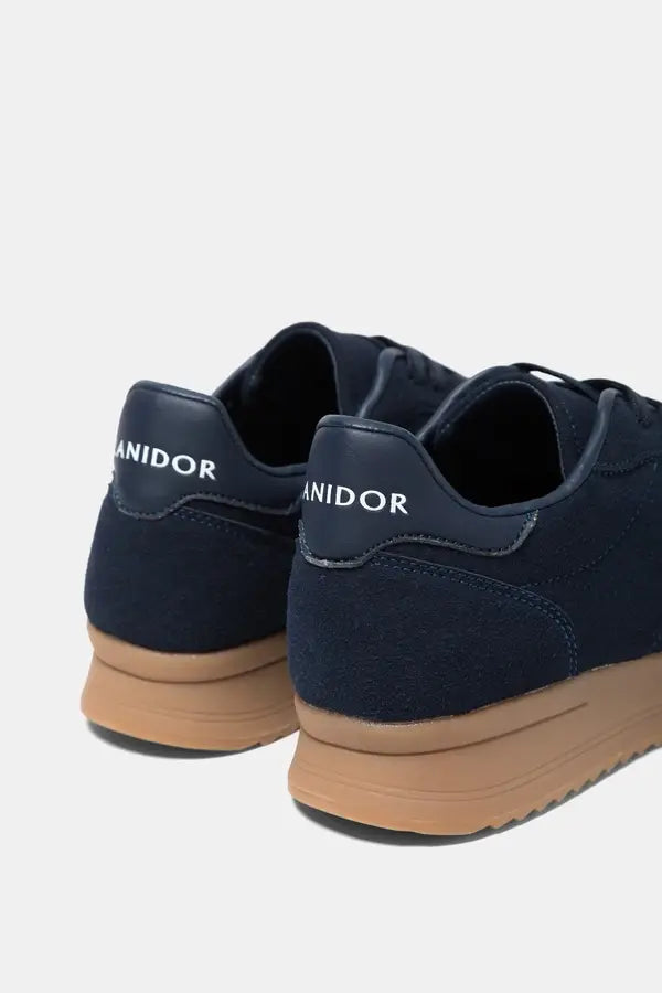Sneakers bicolori con suola gum