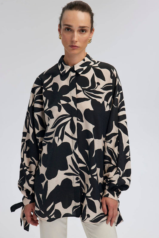 Camicia oversize con dettaglio ai polsini