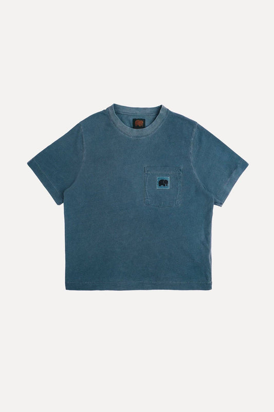 T-shirt donna Garceta tinta a pigmenti verde olmo