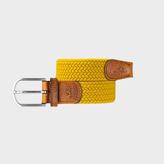 Cintura elastica intrecciata giallo imperiale
