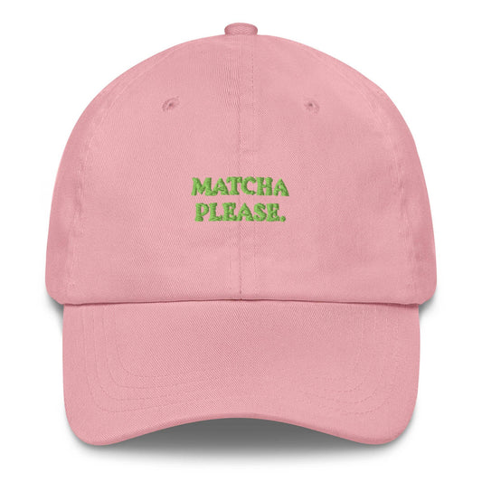 Cappellino baseball “Matcha Please” ricamato