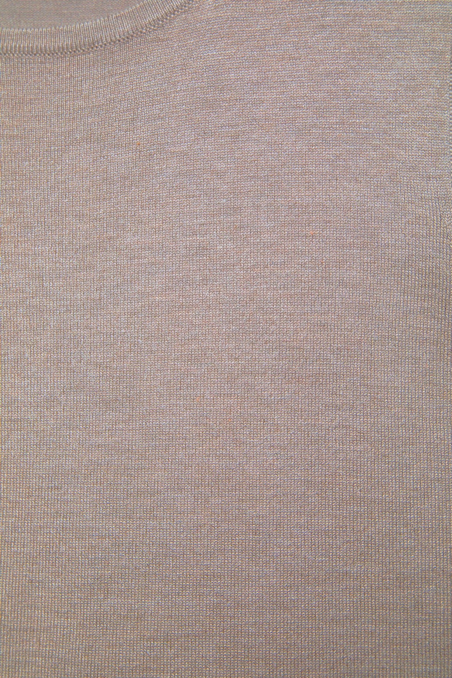 Top in maglia rasata con girocollo