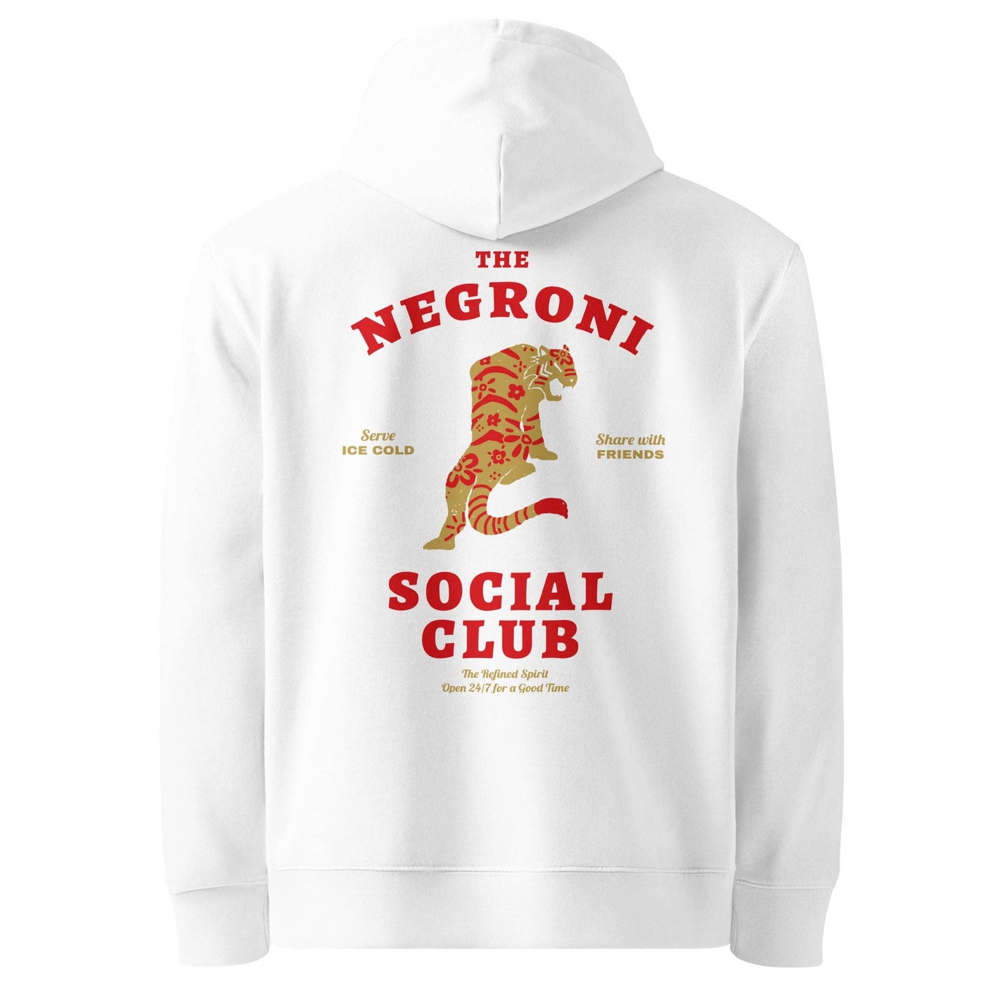 Felpa con cappuccio biologica Negroni Social Club