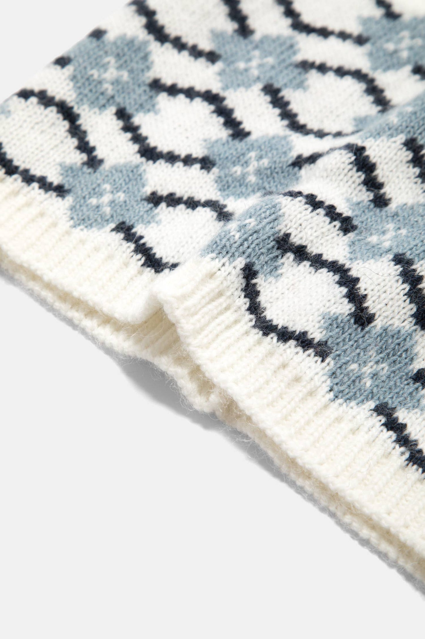Scaldacollo jacquard in maglia