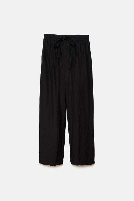 Pantaloni dritti a sigaretta con coulisse