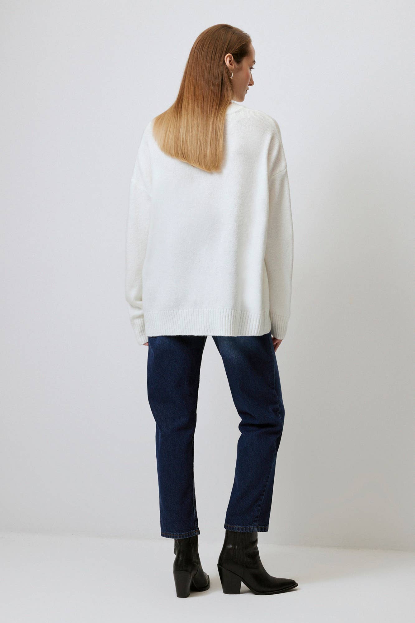Maglione oversize tinta unita