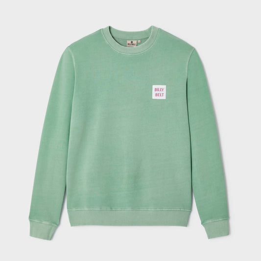 Felpa unisex Billyclub verde acqua in cotone biologico