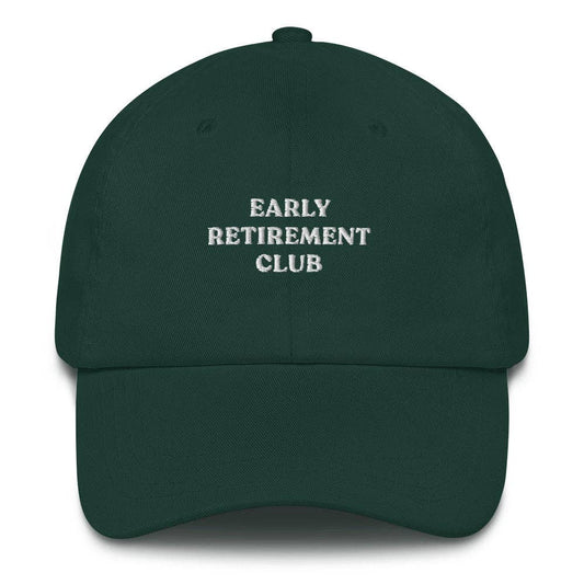 Cappellino "Early Retirement Club" ricamato