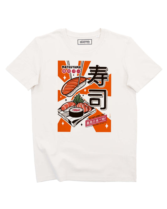 T-shirt Sushi Forever in cotone biologico con stampa grafica