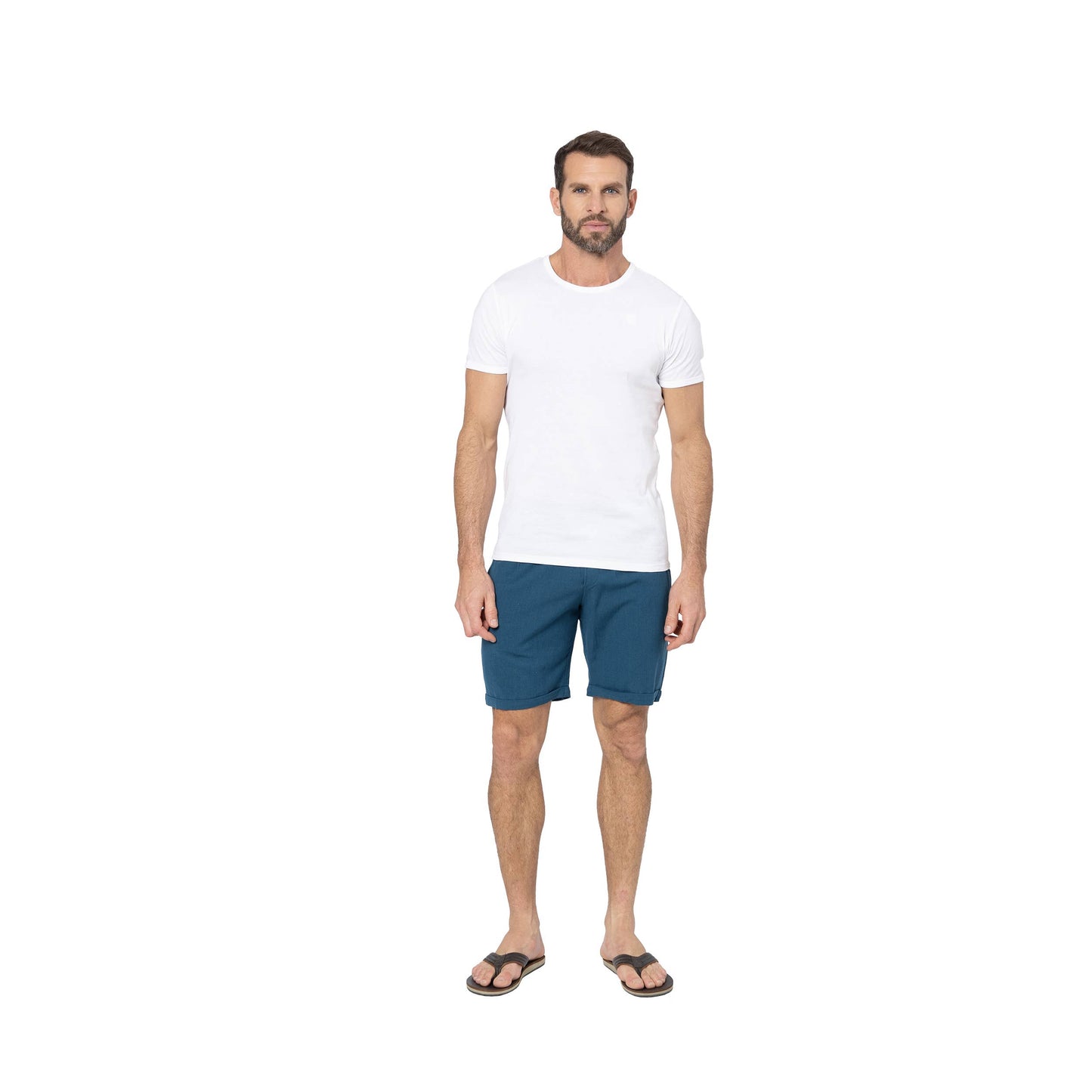 Pantaloncini estivi uomo in cotone e lino