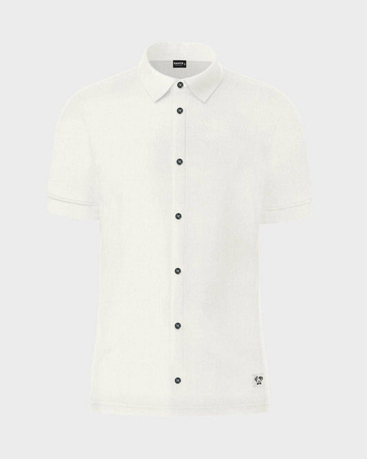 Camicia bianca in piqué antimacchia DANTE