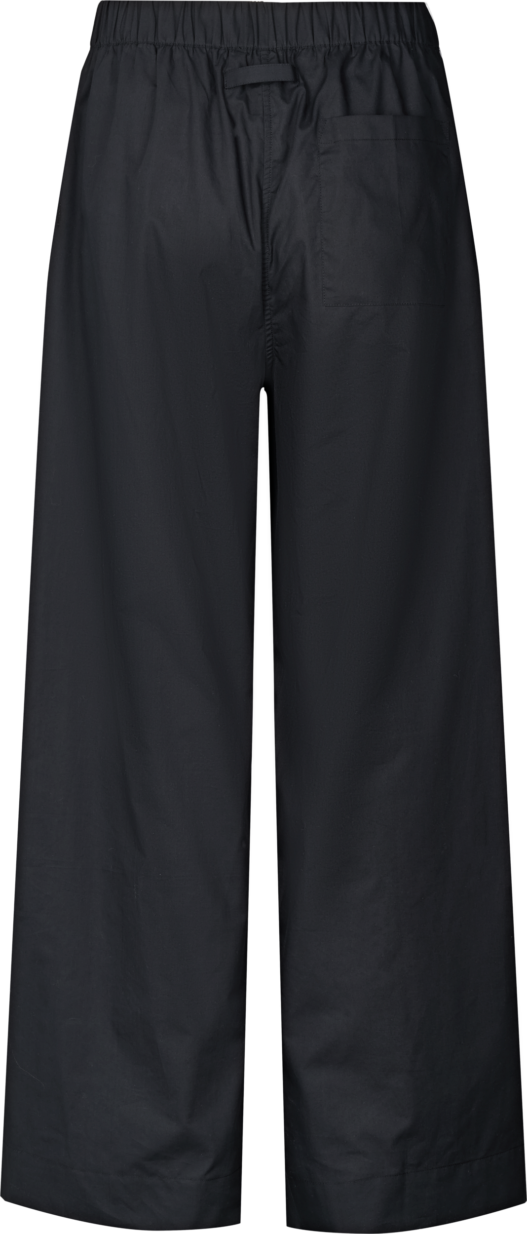 Pantaloni Thilde in popeline di cotone biologico neri