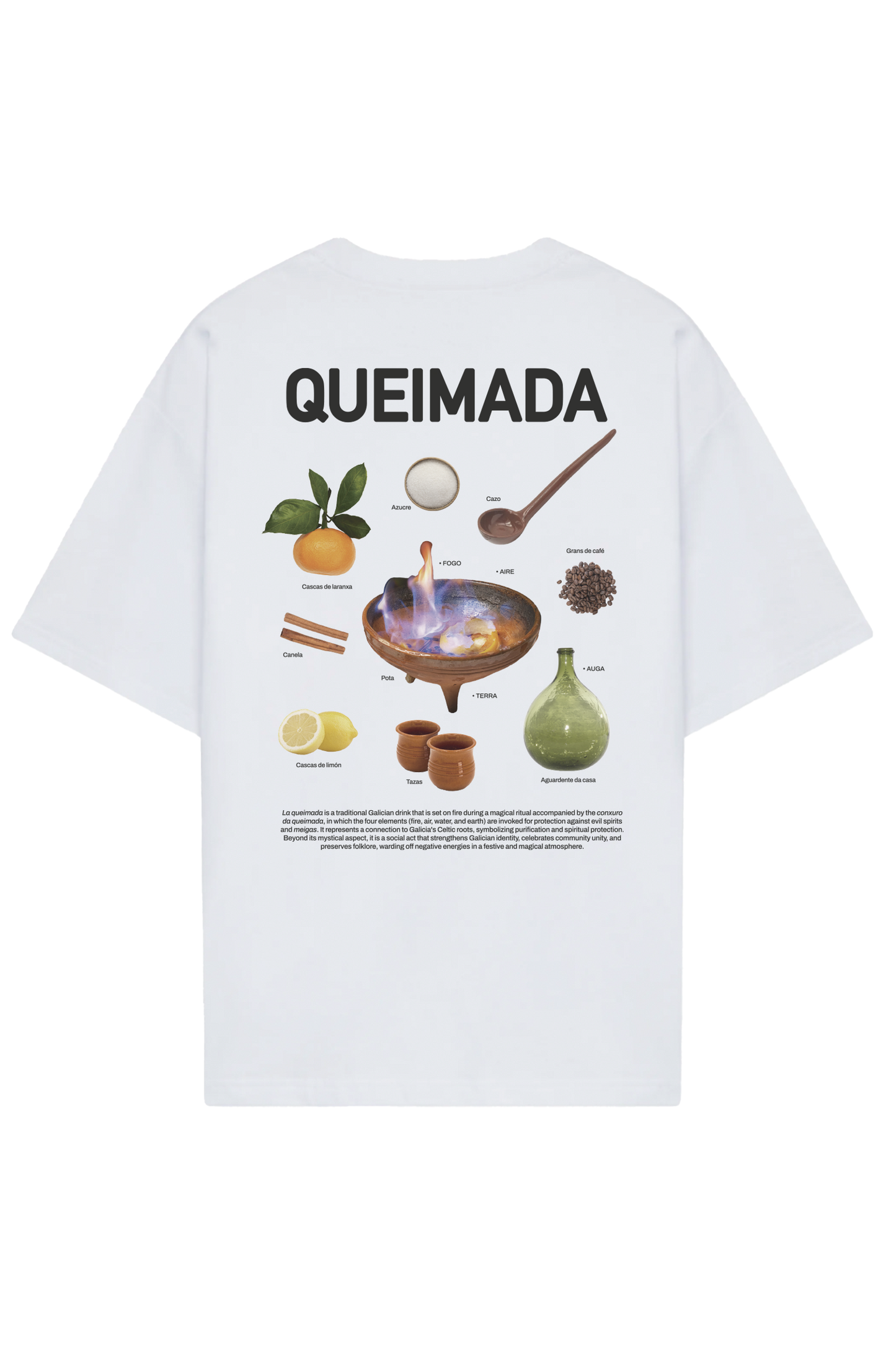 T-shirt oversize Queimada in cotone biologico