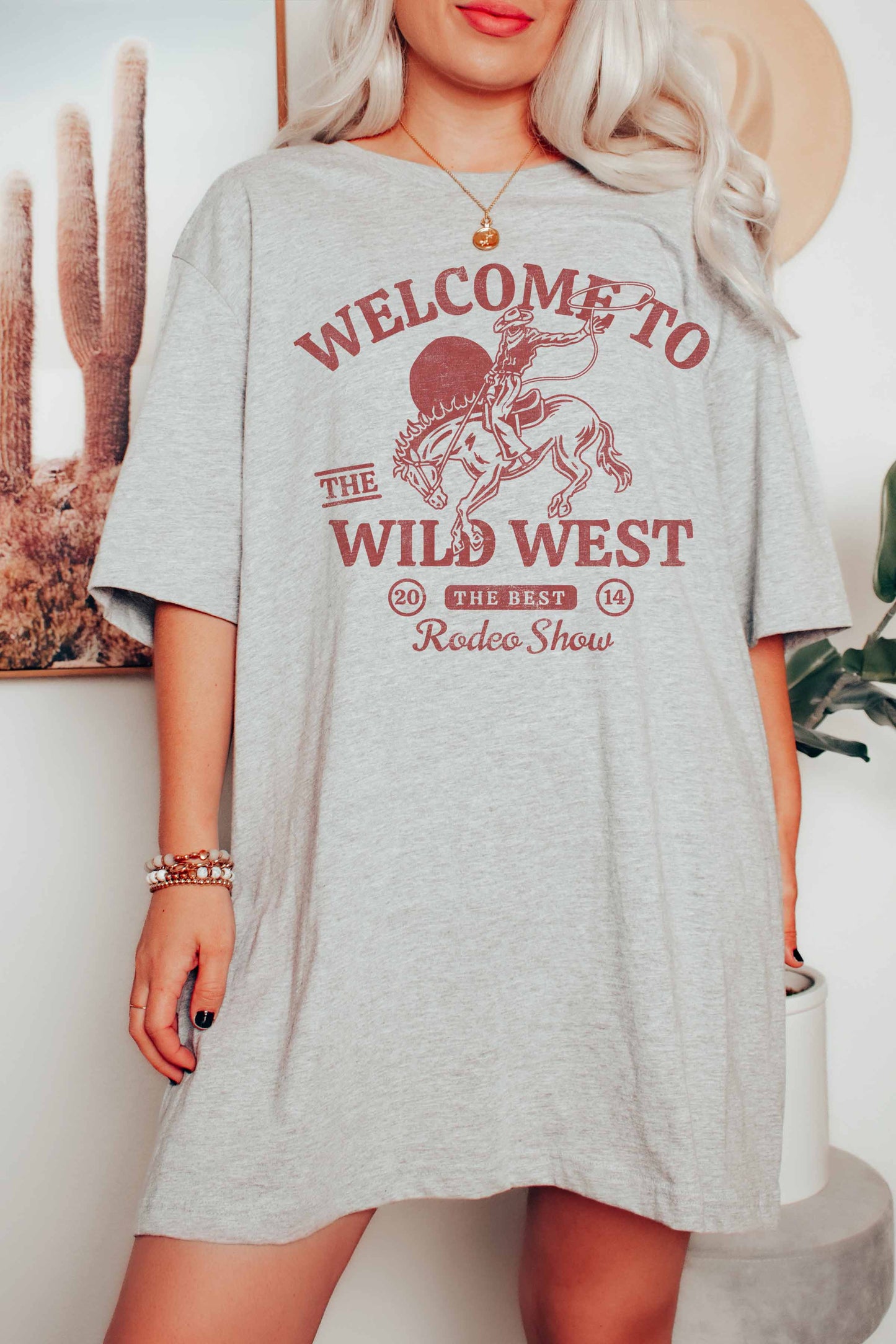 T-shirt grafica Welcome to the Wild West